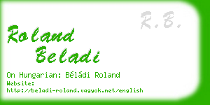roland beladi business card